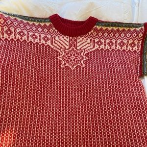 Vintage Devold Wool Fair Isle Winter Norweigan Sweater